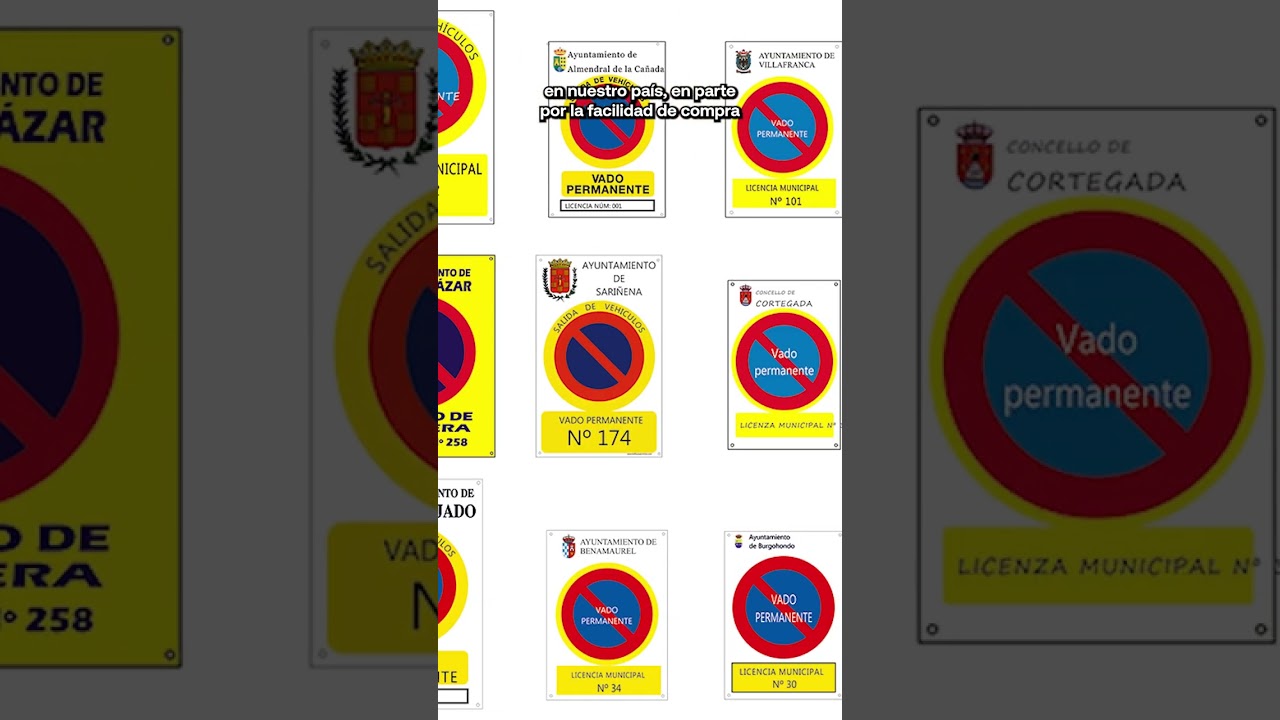 donde comprar placa de vado permanente