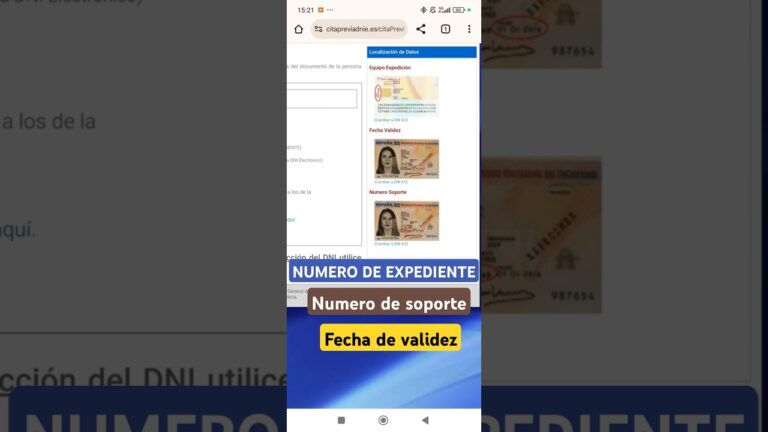 dónde está el número de soporte en el dni