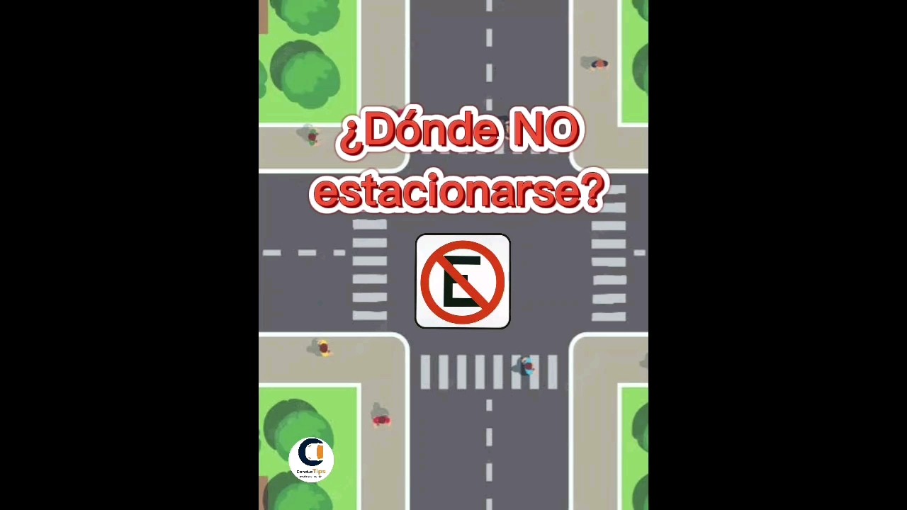 donde esta prohibido estacionar en zona urbana