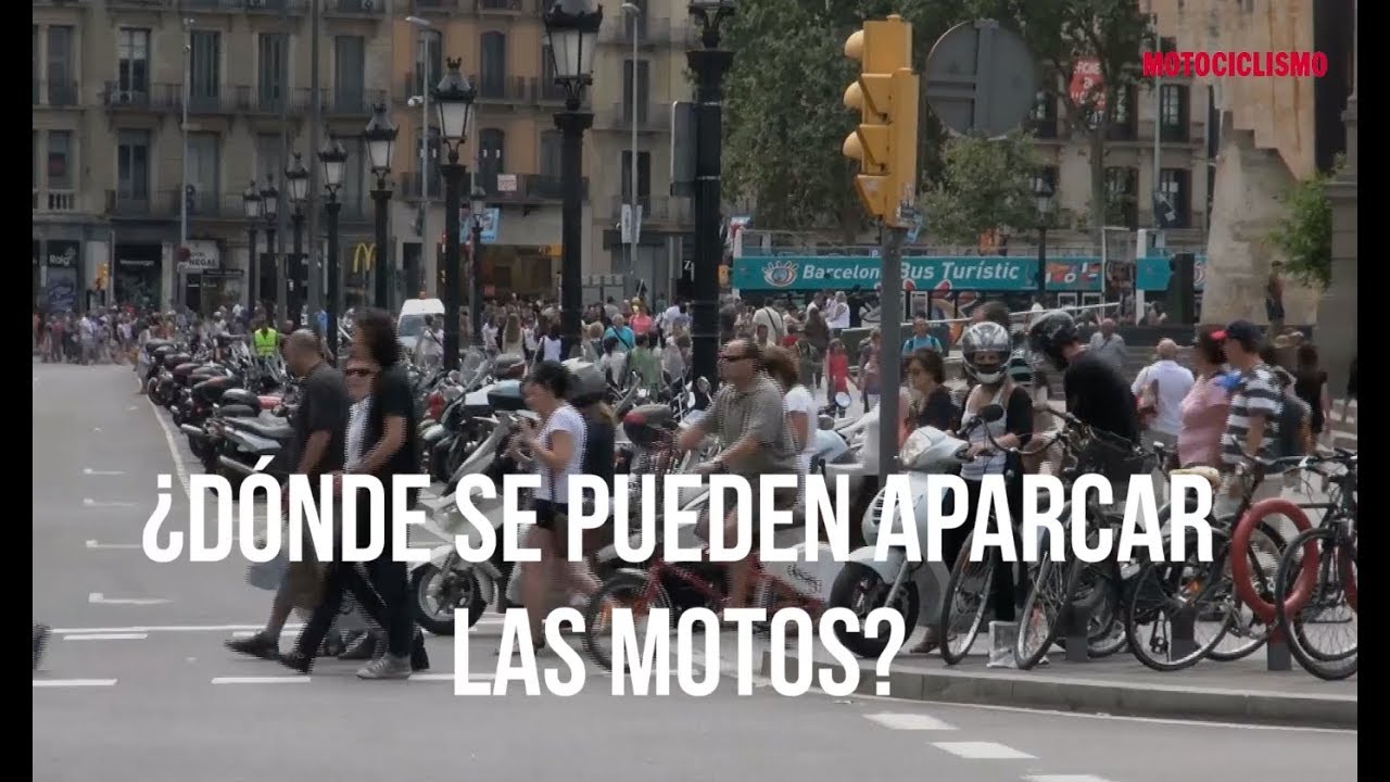 donde se puede aparcar una moto