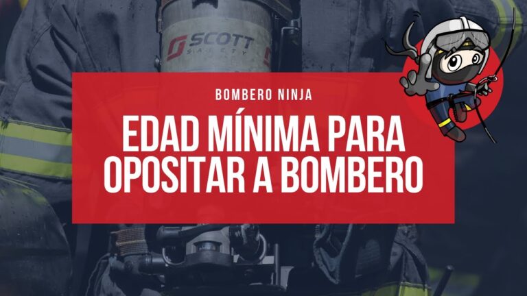 edad máxima para ser bombero en españa