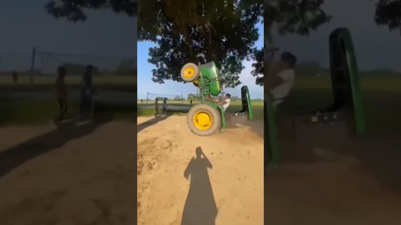 el ciclomotor podría adelantar al tractor