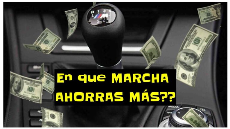 el.consumo de combustible es menor si.se circula con marchas