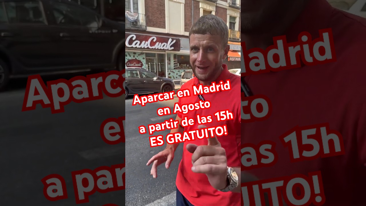 en agosto es gratis aparcar en madrid