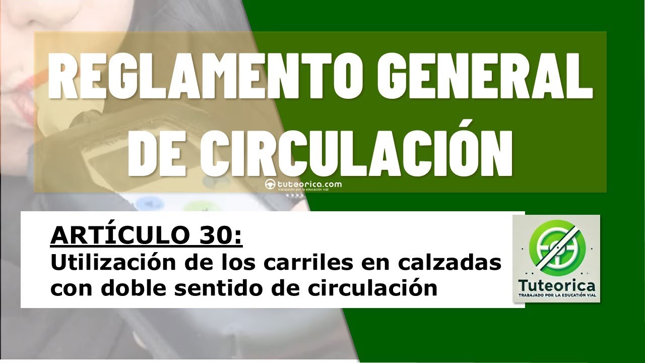 en calzadas con doble sentido de circulacion y tres carriles