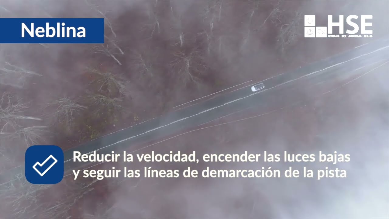 en condiciones climatológicas adversas debe aumentarse la distancia de seguridad