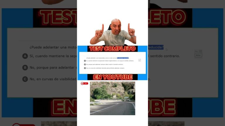 en esta curva puede adelantar al vehículo