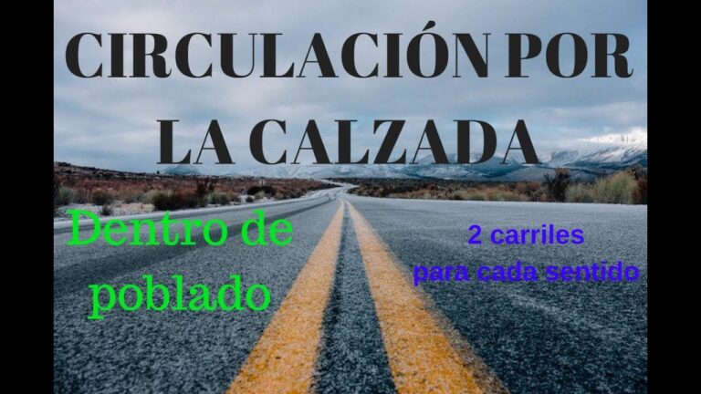 en una travesia de dos carriles