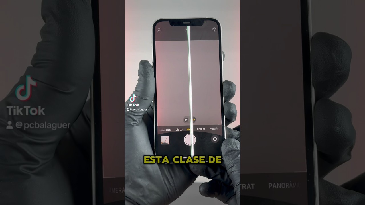 esta línea blanca vertical intermitente indica que