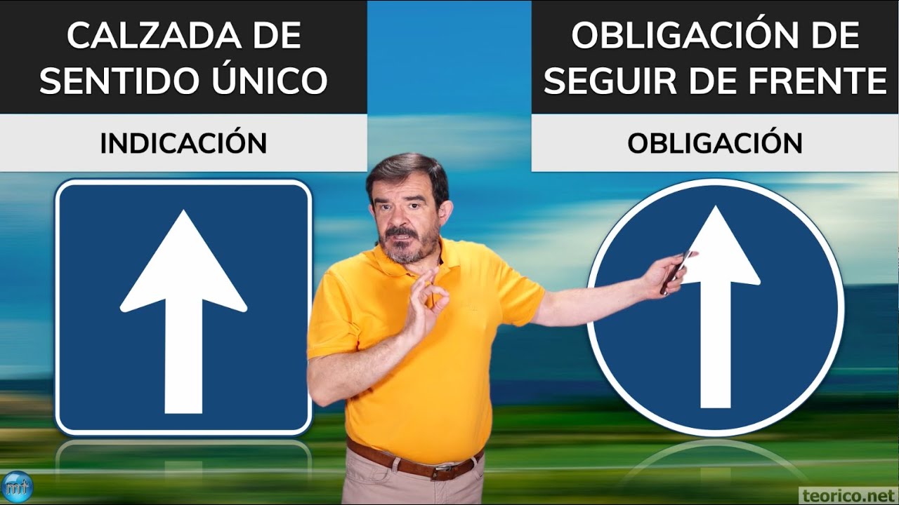 esta señal obliga a circular por la vía