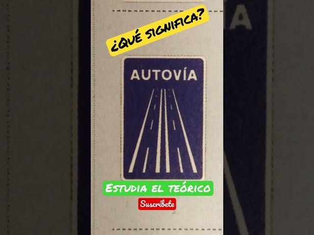 esta señal puede indicar el principio de un paso inferior