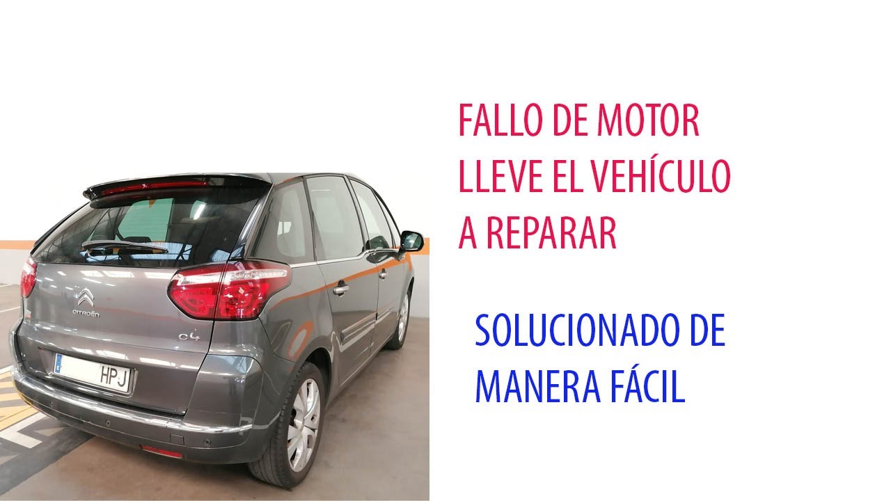 fallo del motor lleve a reparar el vehiculo
