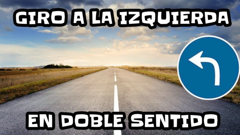giro a la izquierda en una vía de doble sentido