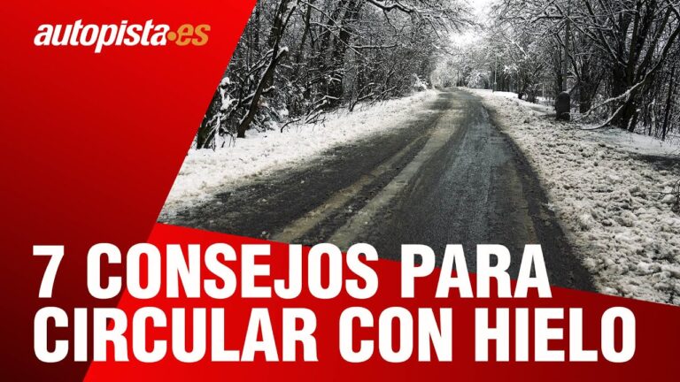 hay hielo en la calzada qué debe hacer