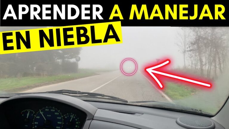 hay poca visibilidad por niebla qué debe hacer