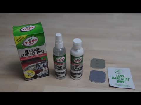 kit para limpiar faros de coche