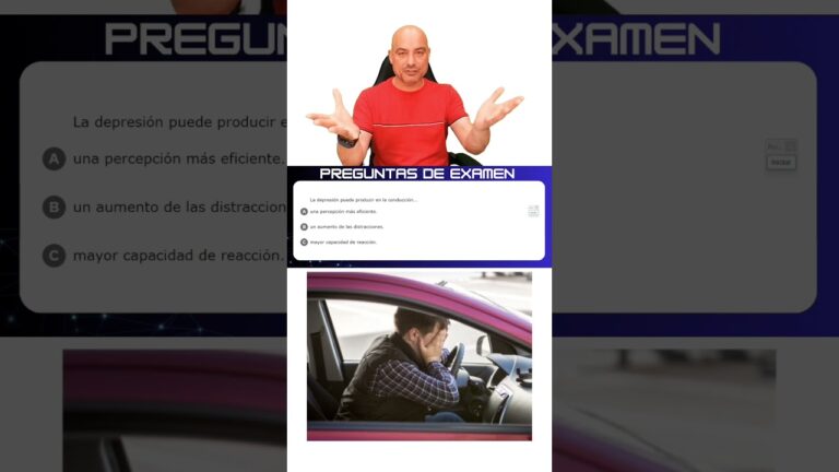 la depresión puede producir en la conducción