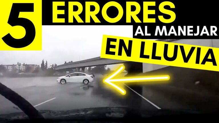 la lluvia en la calzada es más peligrosa cuando