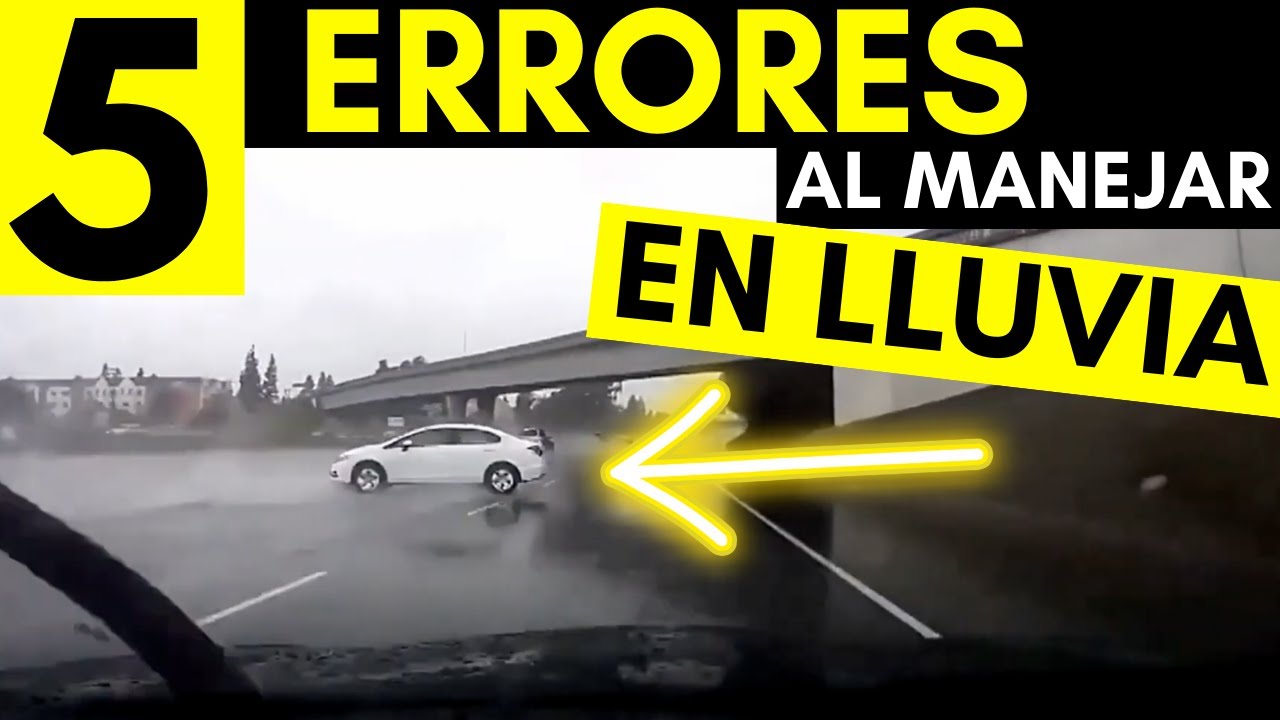 la lluvia en la calzada es más peligrosa cuando