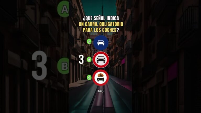 la señal indica la situación de