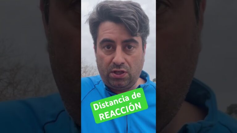 la velocidad influye en la distancia de reaccion