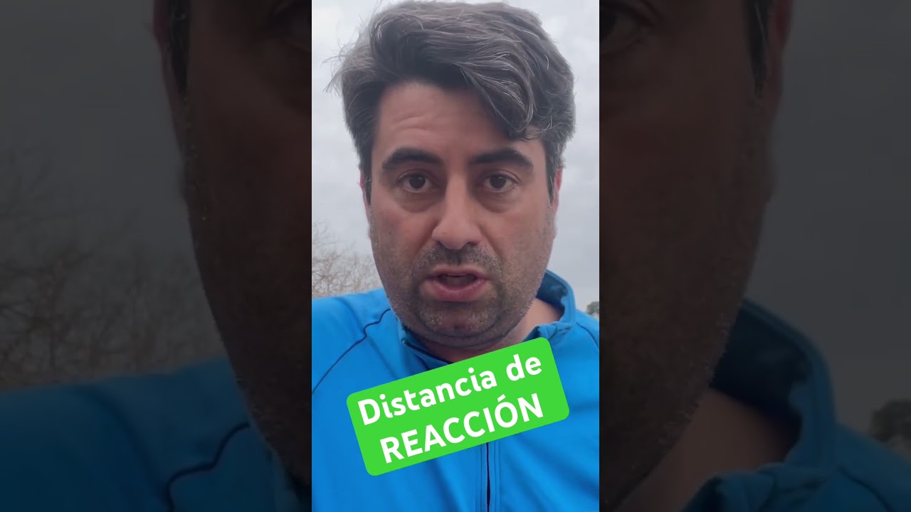 la velocidad influye en la distancia de reaccion