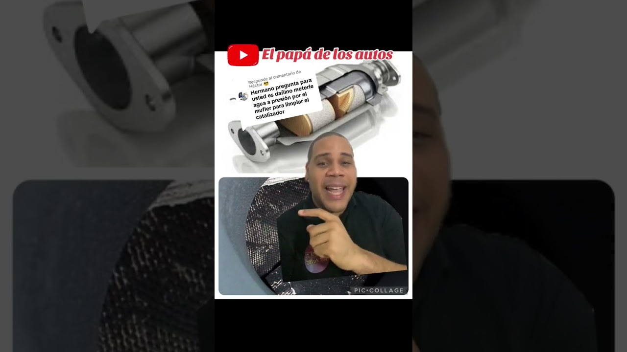 limpiar catalizador con agua a presión