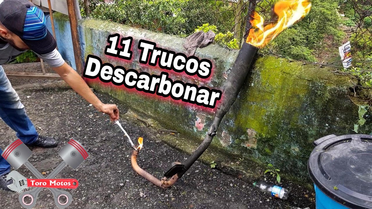 limpiar tubo de escape moto por dentro