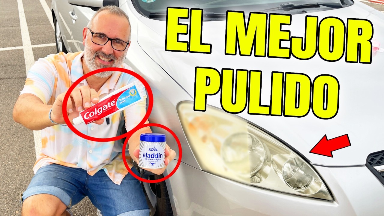 limpieza faros con pasta de dientes