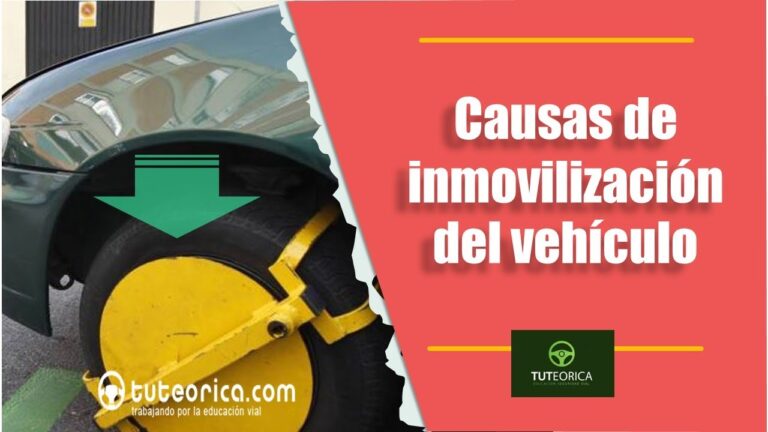 los agentes podrán inmovilizar un vehículo siempre que su conductor