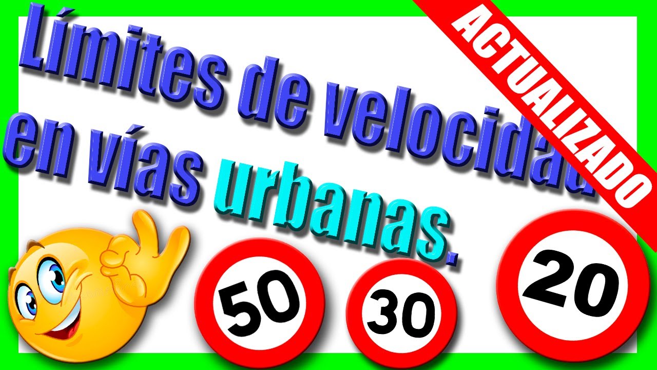 los limites de velocidad que se establecen para una via