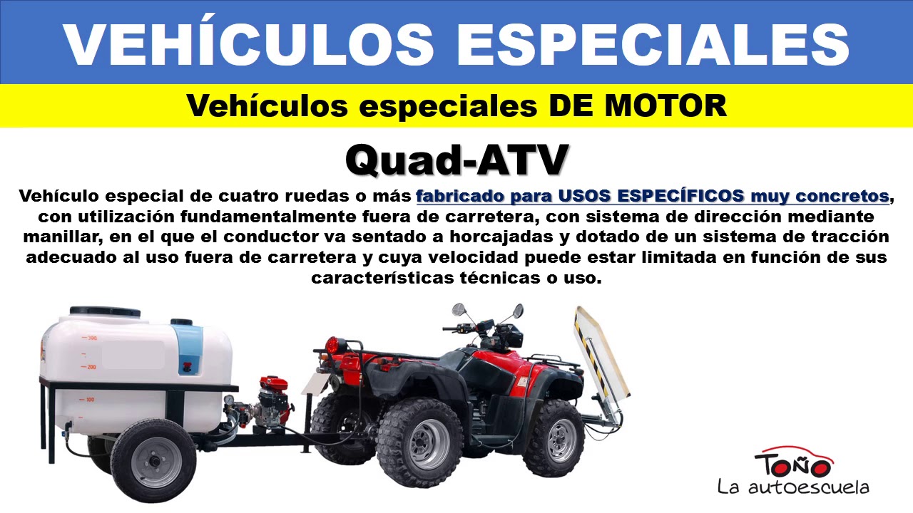 los vehiculos especiales se consideran automoviles