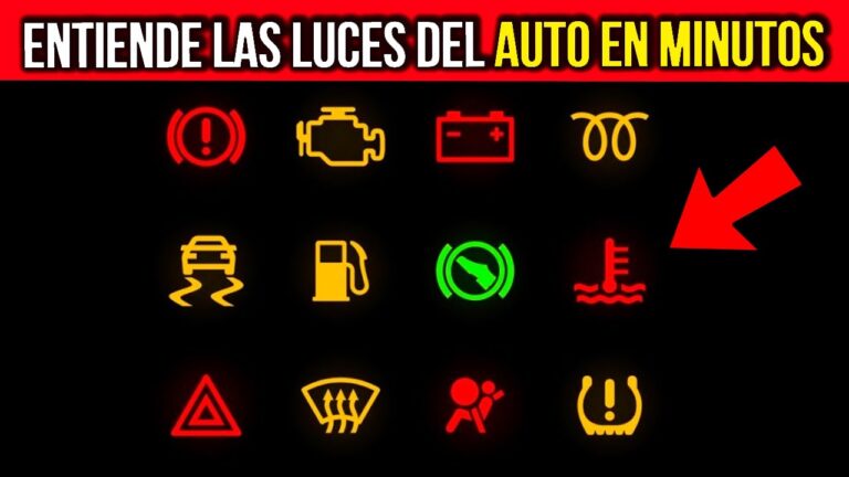 luces del panel de un auto