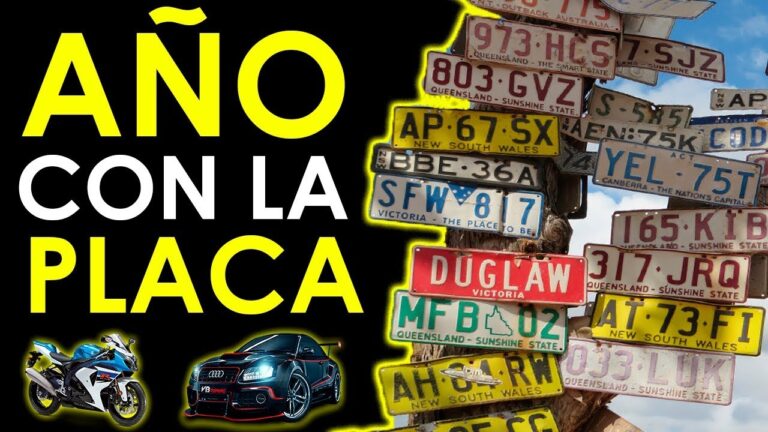 matricula h de que año es