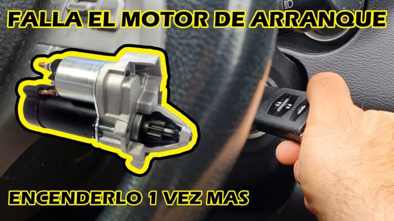 motor de arranque funciona pero no arranca
