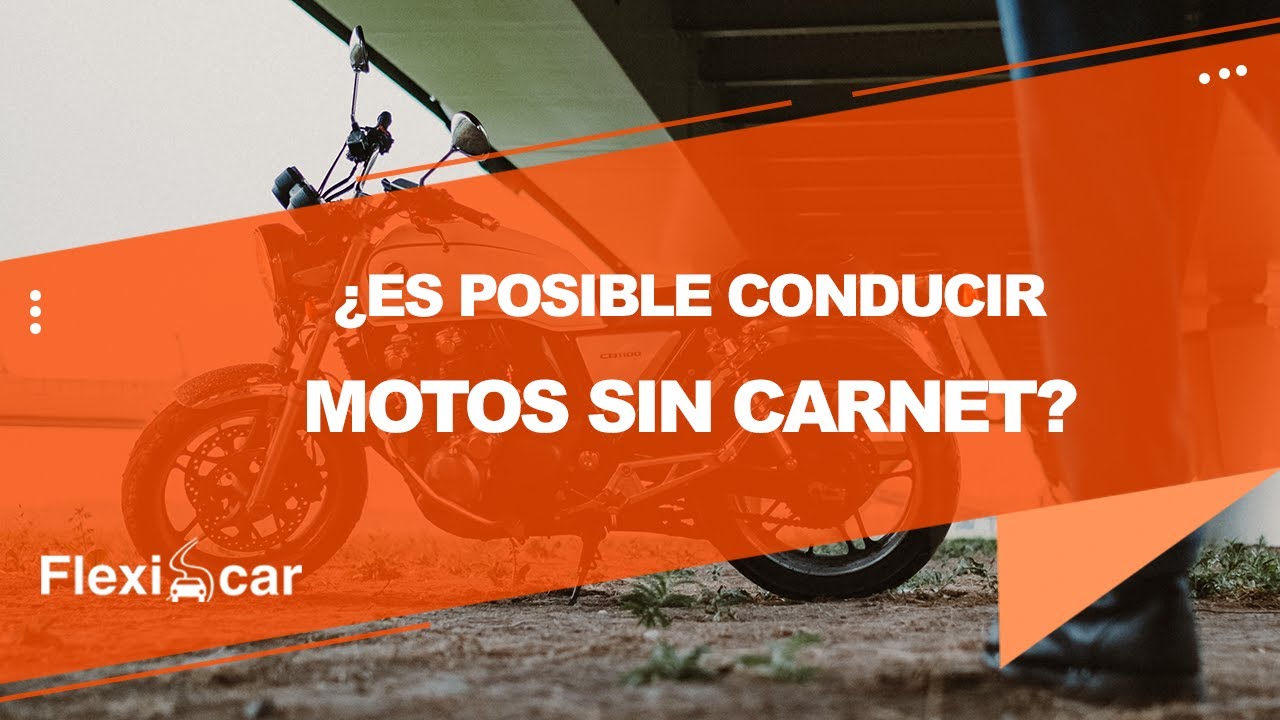 motos que no necesitan carnet de conducir