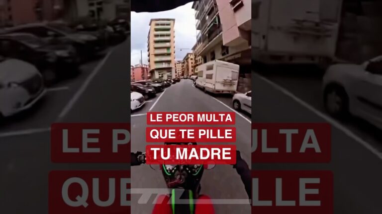 multa por hacer caballito en moto