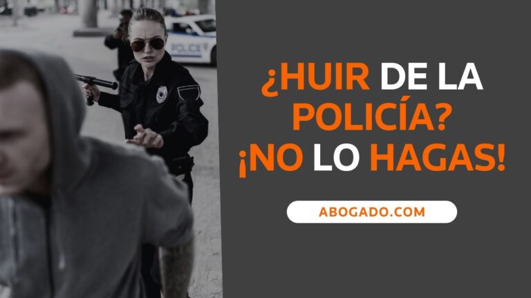 multa por huir de la policía corriendo