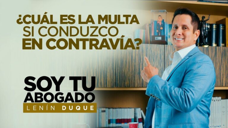 multa por ir en direccion contraria