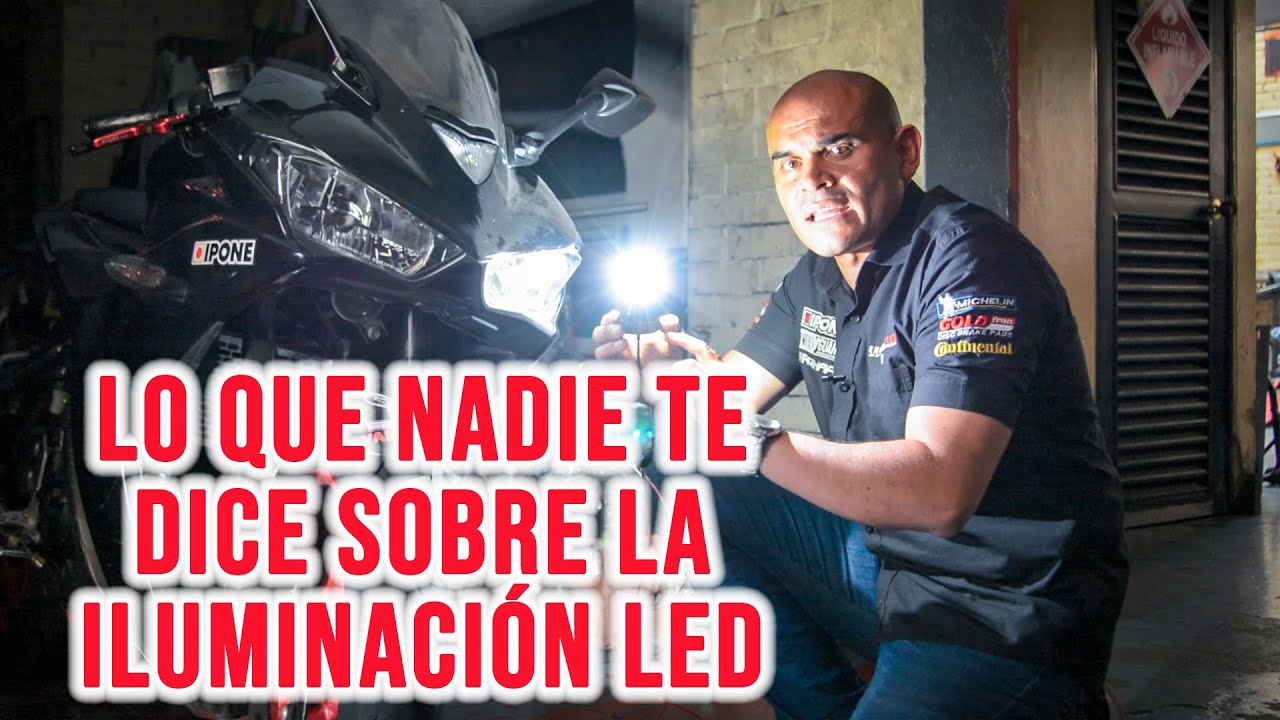 multa por llevar luces led moto