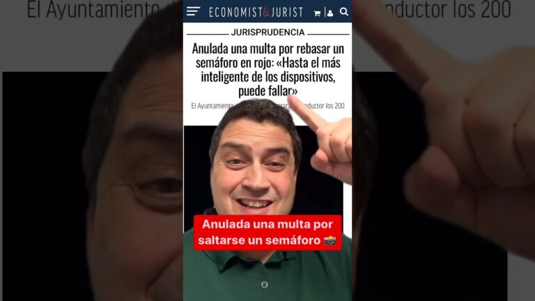 multa por saltarse un semáforo en rojo con cámara