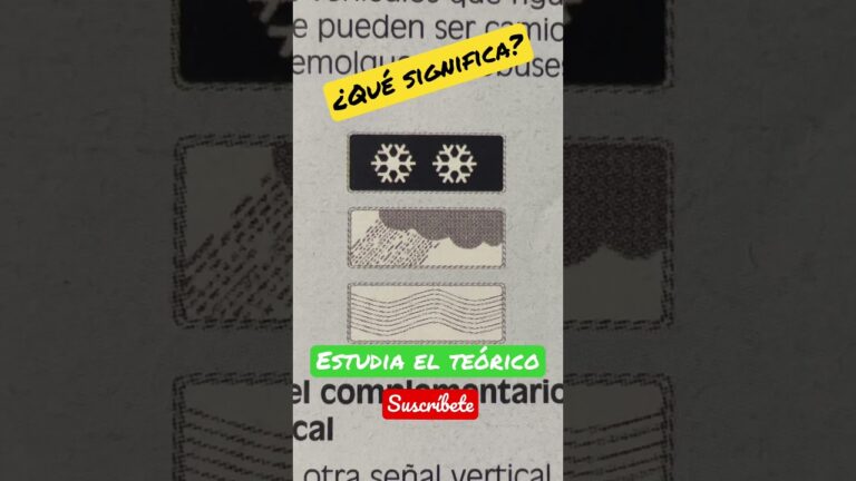 panel complementario de una señal vertical