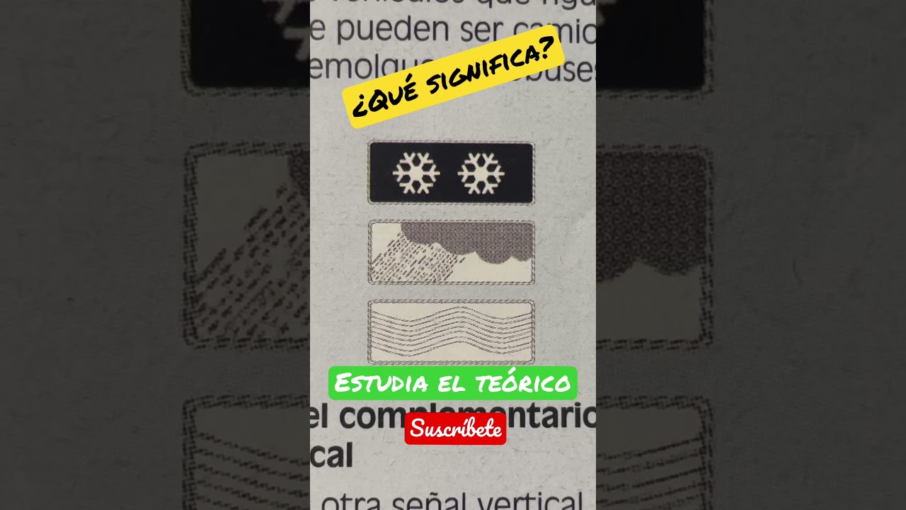 panel complementario de una señal vertical