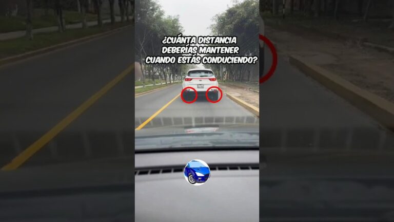 para circular con seguridad debe haber un espacio suficiente...