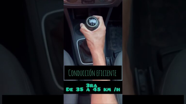 para conseguir una conducción eficiente se debe circular