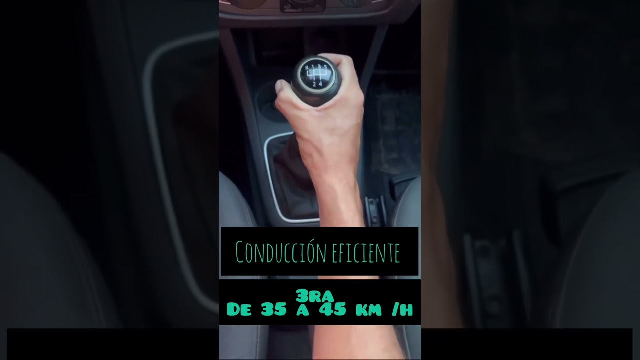 para conseguir una conducción eficiente se debe circular
