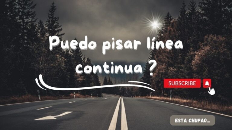 pisar línea continua que falta es