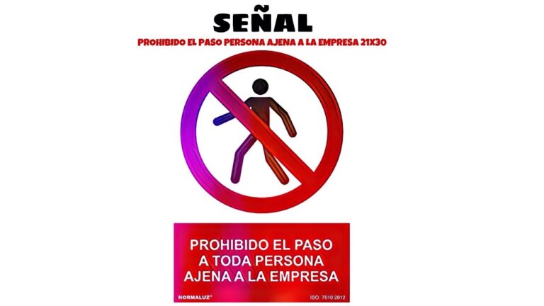 prohibido el paso a toda persona ajena a la empresa