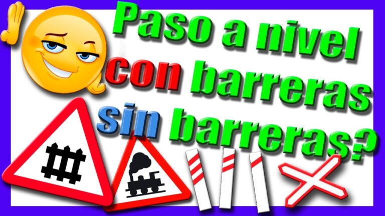 proximidad de un paso a nivel con barreras