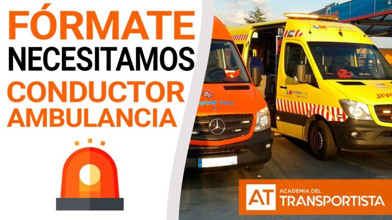 que hace falta para ser conductor de ambulancia